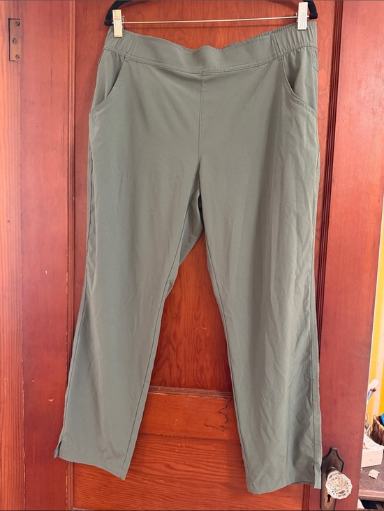 Eddie Bauer Pants - Eddie Bauer Olive Green Elastic Waist Pants Size Large